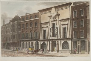 Pohled na muzeum Bullocks, lépe známé jako Egyptský sál, na Piccadilly, 1815 (akvatinta) od Rudolph Ackermann