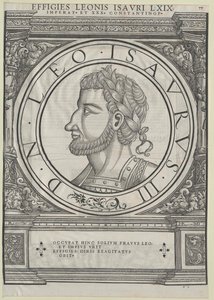 Východořímský císař Lev III (tisk)