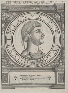 Císař Byzantské říše Justinián I. (tisk)