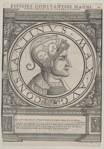 Římský císař Konstantin Veliký (tisk)