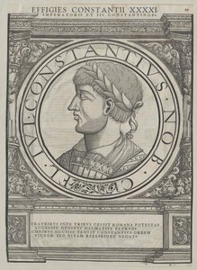 Římský císař Constantius II (tisk)