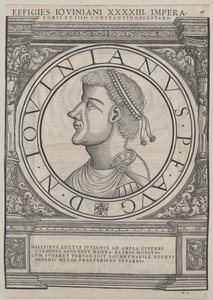 Římský císař Flavius Jovianus (tisk)