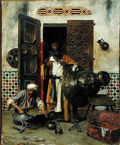 The Metal Worker, c.1888 (olej na panelu) od Rudolphe Ernst