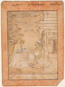 Raja Anup Singh r. 1669-98 přijímá dvořana, c. 1690. od Ruknuddin