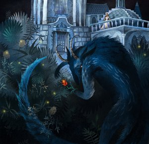 Kráska a zvíře, 2014 (Kombinovaná technika)