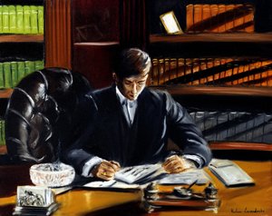 Pozdní noc II, 2023 (olej na plátně)