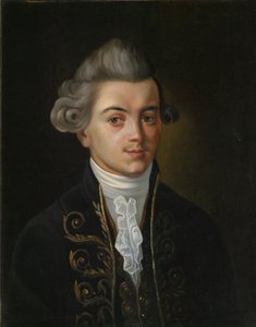 Portrét fabulisty Ivana Khemnitsera, 1745-1784, ruské malířství 19. století. od Russian Master.