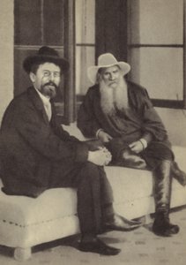 Anton Čechov a Lev Tolstoj od Russian Photographer