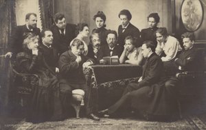 Anton Čechov čte členům Moskevského uměleckého divadla od Russian Photographer