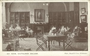 Denní místnost, Southlands College, Roehampton, Londýn (černobílá fotografie) od Russian Photographer