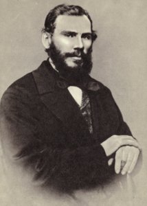 L N Tolstoj, Moskva, 1862 od Russian Photographer