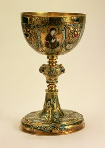 Kalich, ruský, 1677 (zlato a smalt) od Russian School