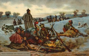 Napoleonové ustupují z Moskvy od Russian School