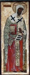 Svatý Leontius z Rostova, 16. století. od Russian icon.