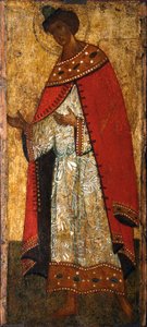 Svatý princ Gleb, 15. století. od Russian icon.