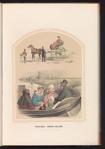 Tradiční kroj Severního Holandska, 1857 Provincie Severní Holandsko. / XXIV (název na předmětu)