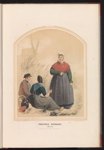 Tradiční kostým Oldenzaal v Overijssel, 1857 Provincie Overijssel. Oldenzaal / XXXIII (název na objektu) od Ruurt de Vries