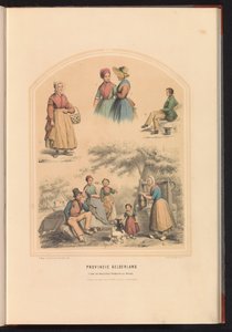 Tradiční kostým provincie Gelderland, 1857 Provincie Gelderland / 
