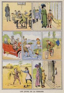 Dny v týdnu (chromolitho) od S.T. (after) Dadd