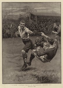 Rugbyový fotbalový zápas v Blackheath, předán