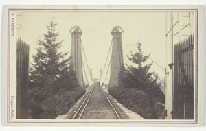 Železniční visutý most, Niagarské vodopády od S. Barnett