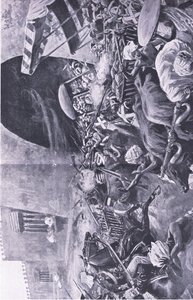 Indická vzpoura: Jak bojovali, aby potlačili povstání v Hindustanu, ilustrace z britských bitev na souši a na moři, 1915