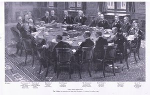 Ministerstvo války, z After Pretoria: The Guerilla War vydané Harmsworth Bros Limited, 1901