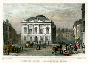 Sessions House, Clerkenwell Green, Islington, Londýn, 1831.