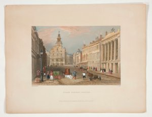 State Street, Boston, ilustrace pro Nathaniela Parkera Willise