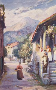 Tamargue z La Souche (barevná litografie) od Sabine Baring Gould