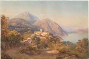 Letní večer u Lago Maggiore od Salomon Corrodi