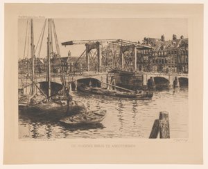 The Skinny Bridge v Amsterdamu (původní název na objektu) od Salomon Garf