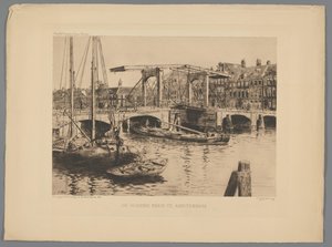Pohled na Skinny Bridge v Amsterdamu The Skinny Bridge v Amsterdamu (název na objektu) od Salomon Garf