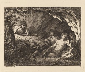 Tři spící skřítci se satyrem, 1769.