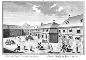 Pohled na Marstallhof od Salomon Kleiner