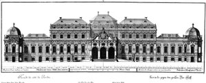 Průčelí dvorního průčelí od Salomon Kleiner