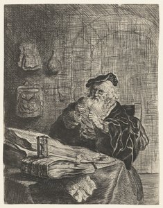 Muž s kapesním nožem od Salomon Koninck (attributed to)