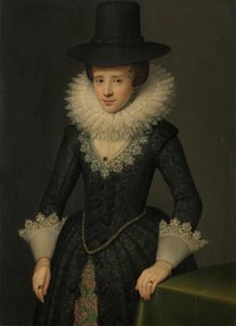 Portrét Anny Boudaen Courtenové (1599-1622) od Salomon Mesdach (attributed to)