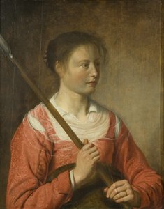 A Shepherdess, cca 1625 (olej na panelu)
