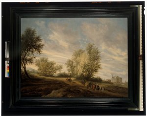 Zalesněná krajina a Josef zachráněný ze Studny od Salomon van Ruisdael or Ruysdael