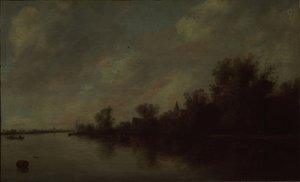Pohled na řeku, 1631 od Salomon van Ruisdael or Ruysdael