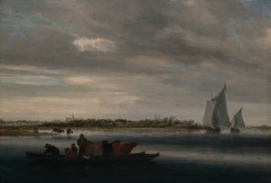 Pohled na Alkmaar od Salomon van Ruysdael
