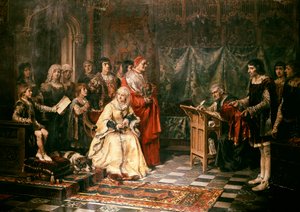 Don Juan Rakouský (1545-1578), španělský princ z rodu Habsburků, nemanželský syn Karla V. po boku své matky Barbary Blombergové (1527-1597). Olej na plátně. Madrid, Museo del Prado.