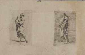 (Série figurek) Žena držící dítě od Salvator Rosa