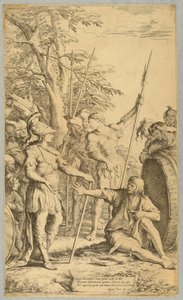Alexander na návštěvě u Diogena od Salvator Rosa