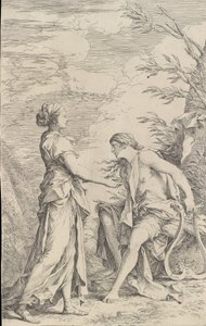 Apollo a kumská Sibyla, ca. 1661. od Salvator Rosa