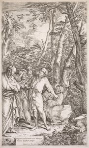Diogenes a jeho pohár, 1662. od Salvator Rosa