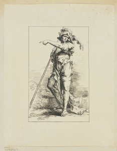 Postava s ukazováčkem od Salvator Rosa
