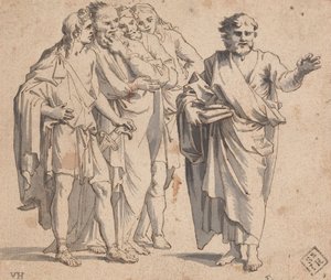 Skupina postav od Salvator Rosa