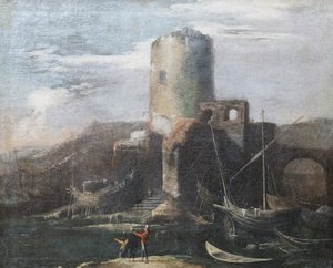 Krajina s ruinami od Salvator Rosa